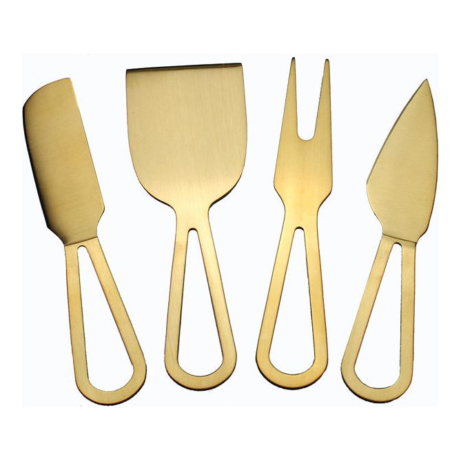 Gold Cooking Spoons, Stainless Steel Solid Spoon Titanium Gold Plating,  Kitchen Basting Serving Spoon for Cooking