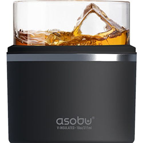 Asobu On The Rocks 10.5oz Stainless Steel And Glass Insulated