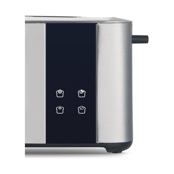 Salton Digital Long Slot 4 Slice Toaster, Stainless Steel