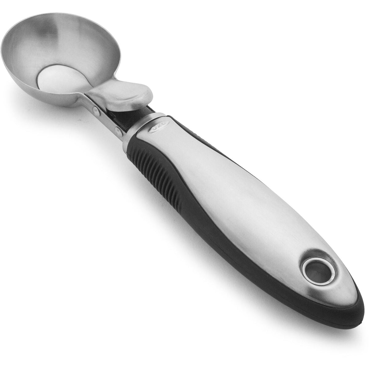 OXO 51481 SteeL Ice Cream Scoop, Stainless Steel,Black/Stainless Steel