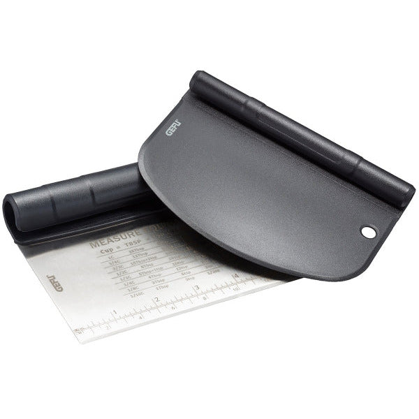 Ateco Bench Dough Scraper, Stainless Steel with Black Handle