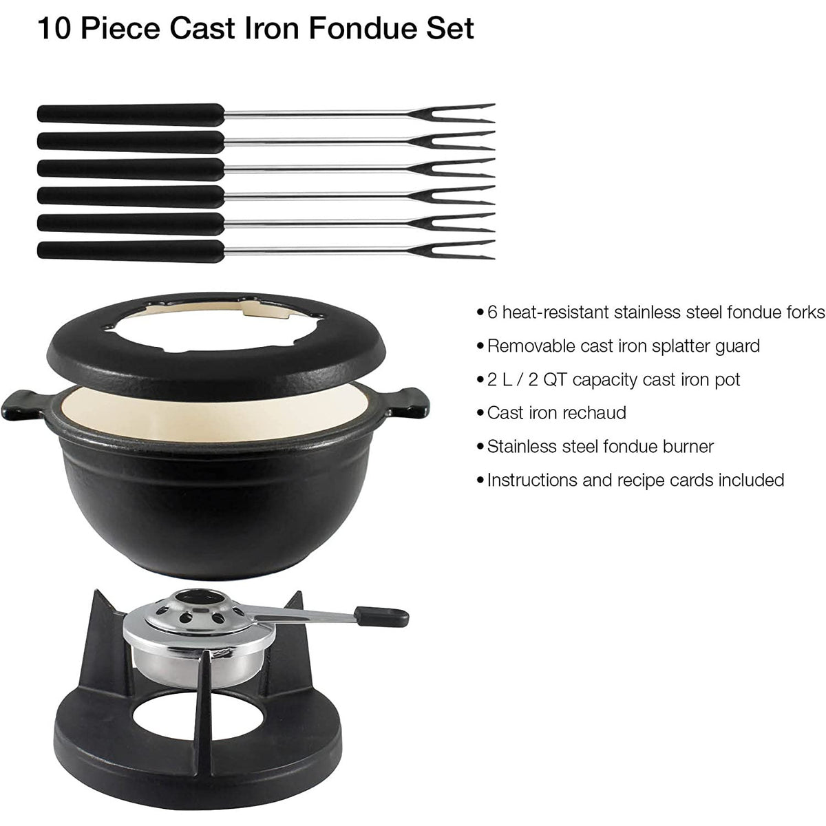 Swissmar Lucerne Cast Iron Fondue Set – Tarzianwestforhousewares