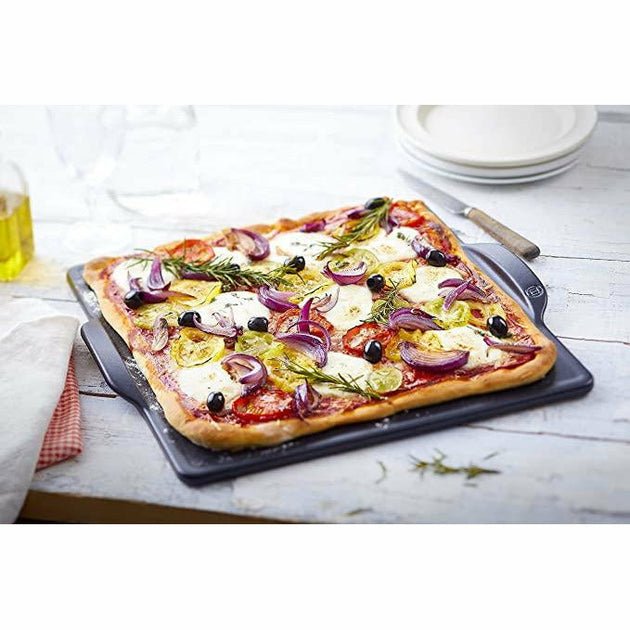  Emile Henry Round Pizza Stone 14.5, Charcoal: Home & Kitchen