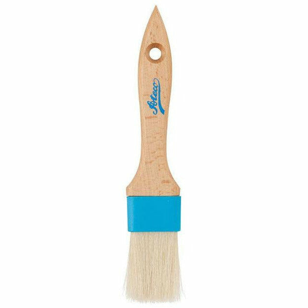Thin Lacquered Wooden Horse Hair Sauce Brush 8.5