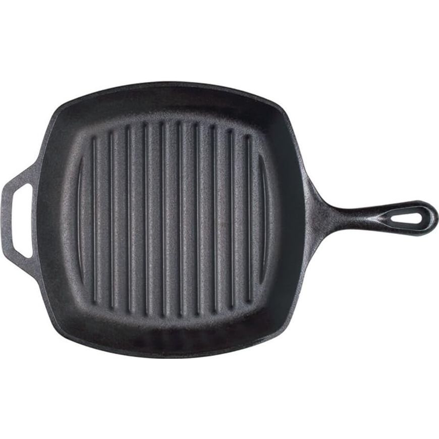 Voeux Kitchenware-Cast Iron Square Grill Pan,Griddle Nonstick