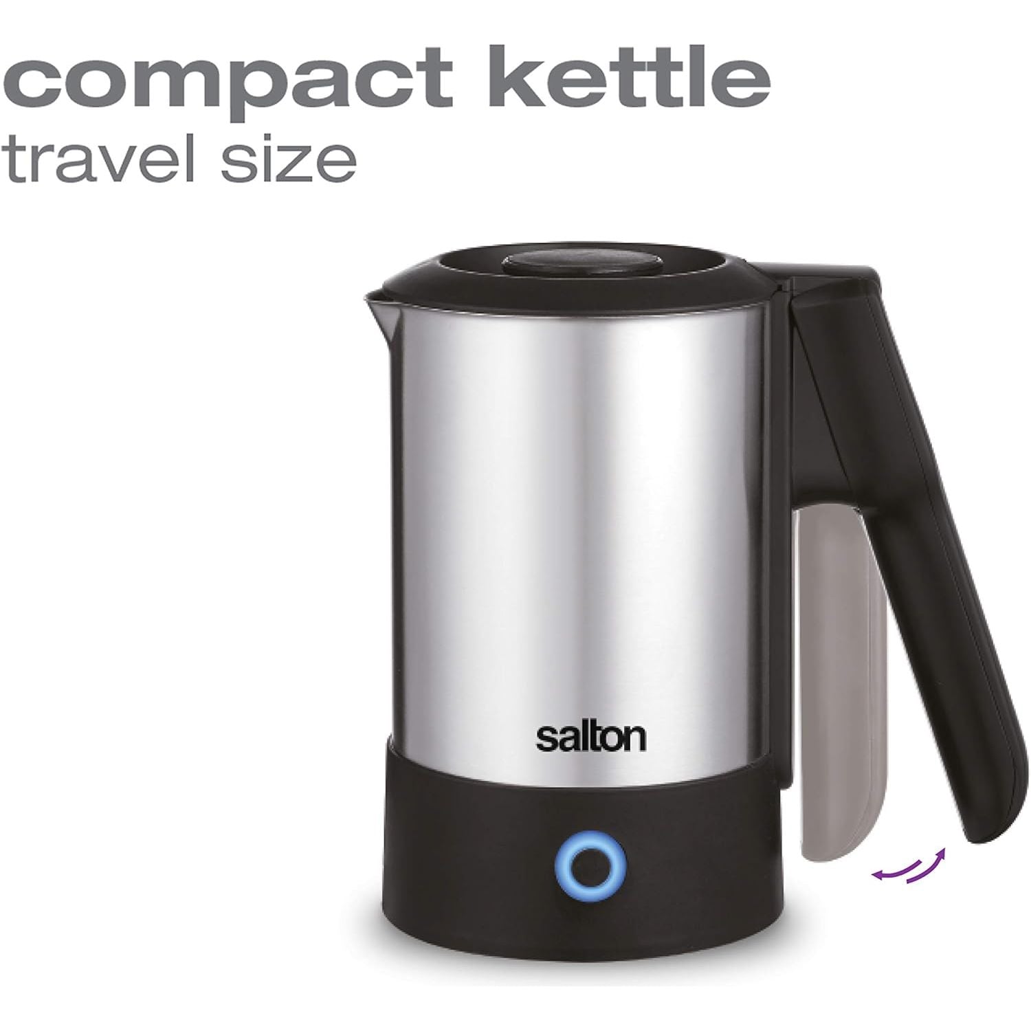 Salton JK1956 Cool Touch Digital Temperature Control, 1.5 L Electric  Kettle, Black