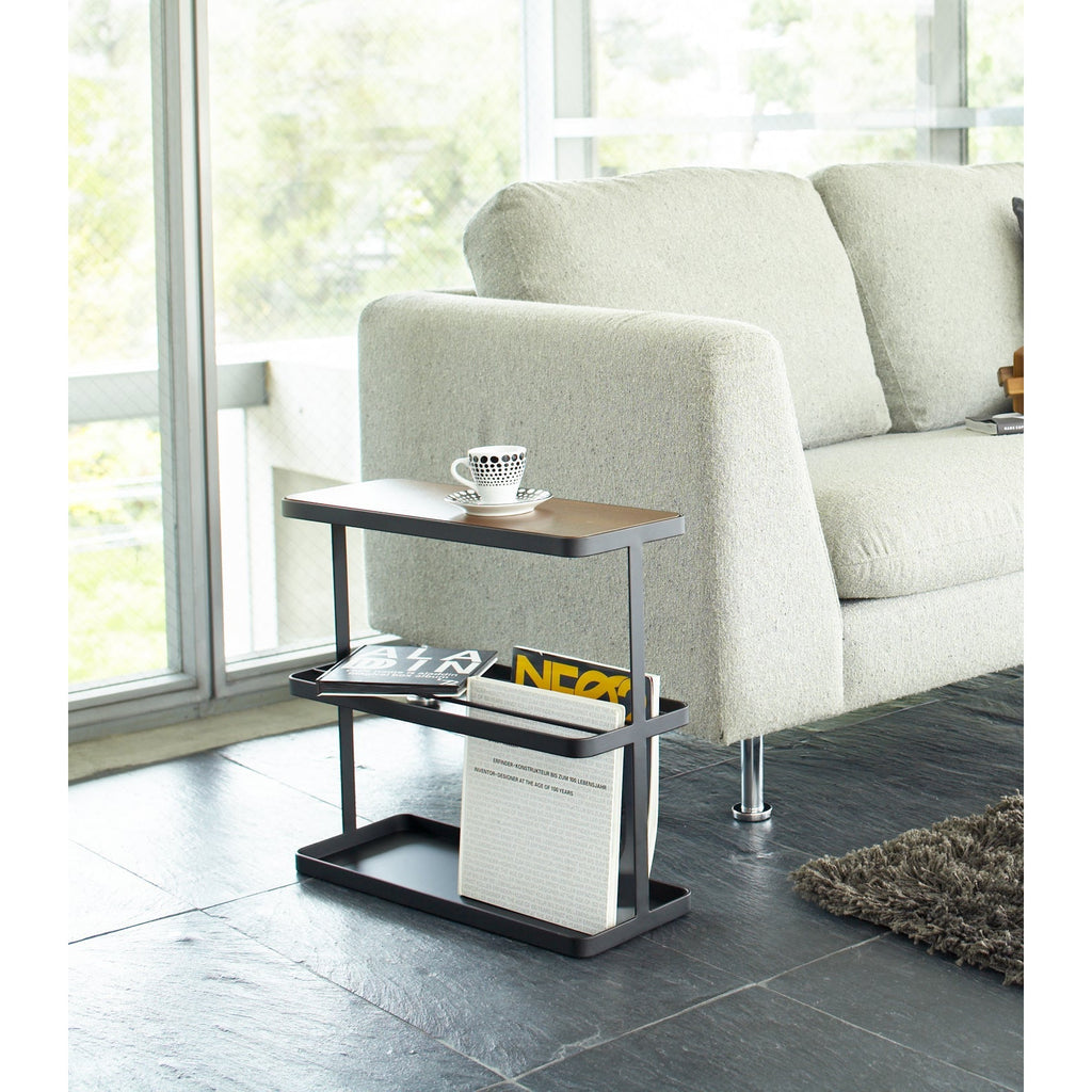 Yamazaki Home | Tower Storage Table Black