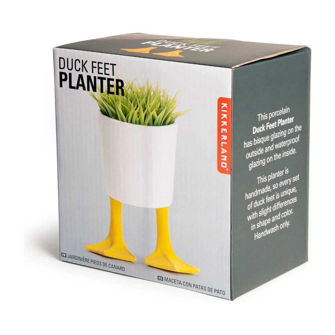 duck planter pot Large Duck Feet Planter
