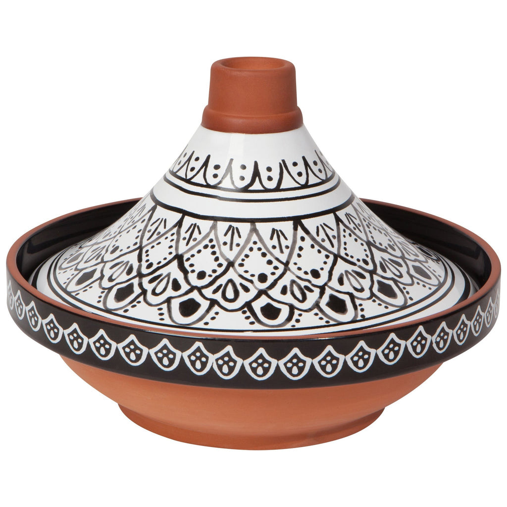 Handmade, Hand-painted Classic Red Ceramic 10 Tagine Cooking Pot