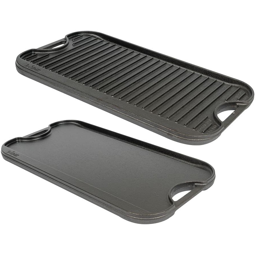 Lodge Reversible Cast Iron Grill/Griddle, Black