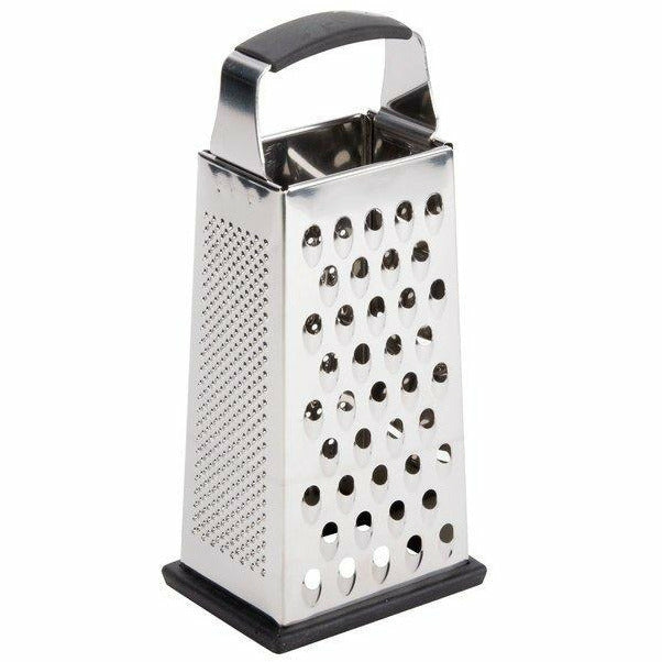 Stainless Steel Ergonomic Cheese Grater with Black Santoprene