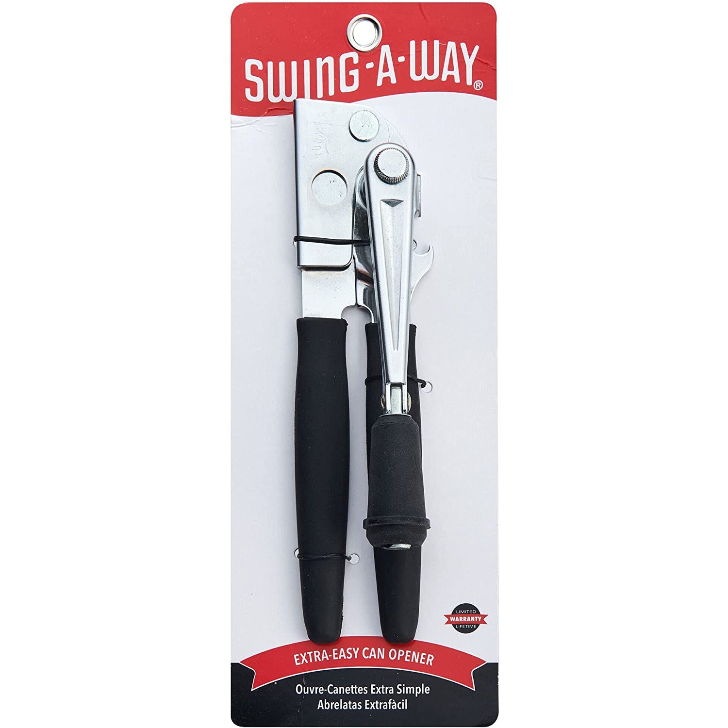 Swing-A-Way 6090FS Easy-Crank Can Opener with Black Handle