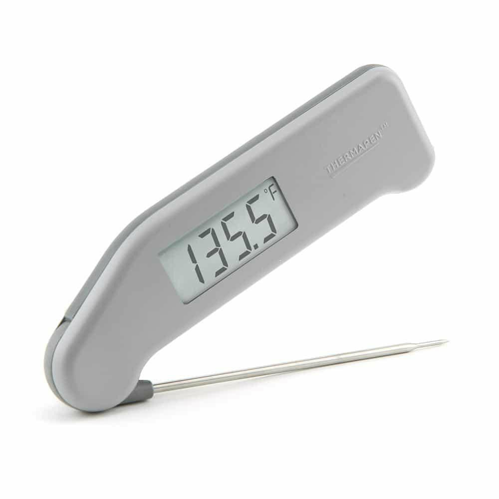 Thermapen  Grey Silicone & Stainless Steel Kitchen Tongs