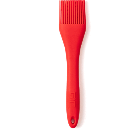 Le Creuset Craft Series Palm Green Silicone Basting Brush with Wood Handle  - 10 1/2L x 2 1/8W