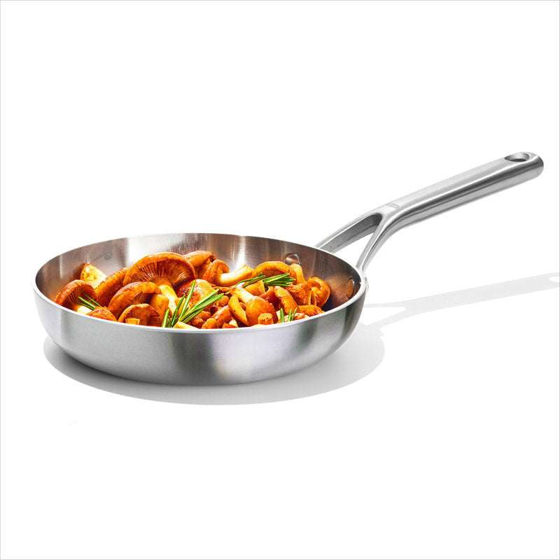 Fujinos 3-Ply Stainless Steel Induction Oyakodon Pan with Lid HSDD