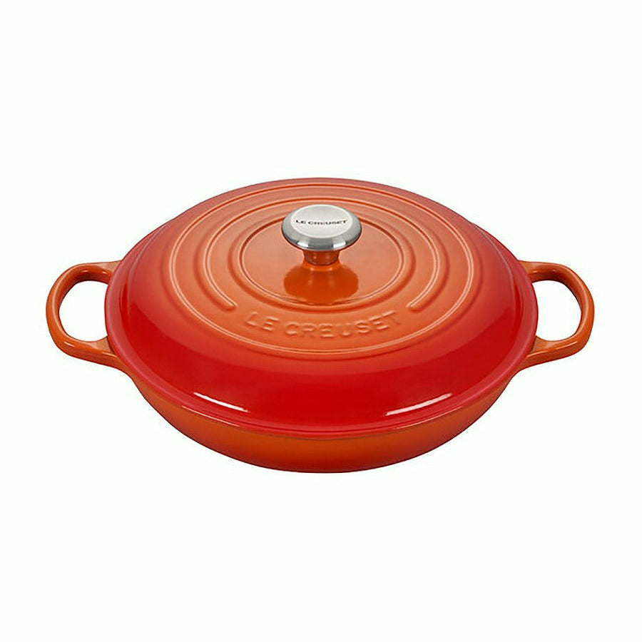 Le Creuset Cast Iron 15.75 Classic Oval Skillet - Volcanique Flame 