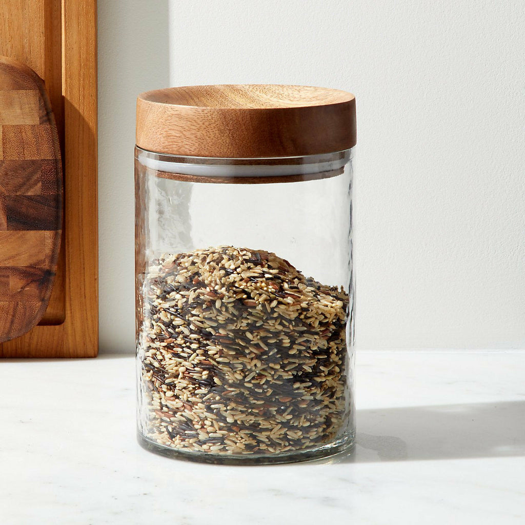 Kinto Bottlit Canister, Modern Spice Jar, Glass with Cork - The