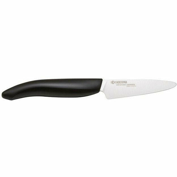 Kyocera Revolution FK-075-BK 3 in. Black Bladed Ergonomic Ceramic Paring  Knife