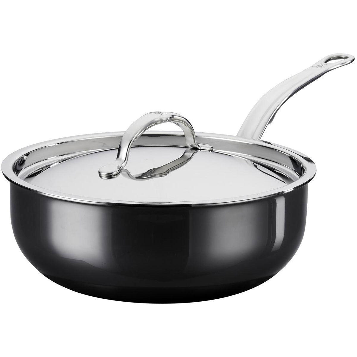GP5 Stainless Steel 4-Quart Sauté Pan with Lid, Champagne Handles