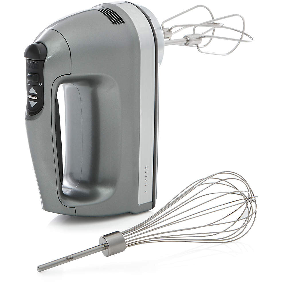 KitchenAid hot 7-Speed Hand Mixer in Contour Silver