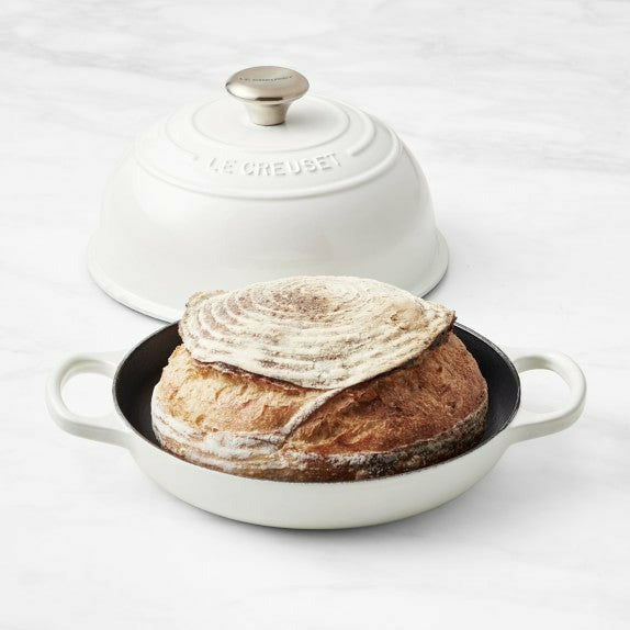 LE TAUCI 3 Quart Dutch Oven Pot with Lid, for No Knead Bread, Sourdough  Loaf, Bread Clothe Baker, Ceramic Casserole Dish, Stove to Oven,  Non-Coated