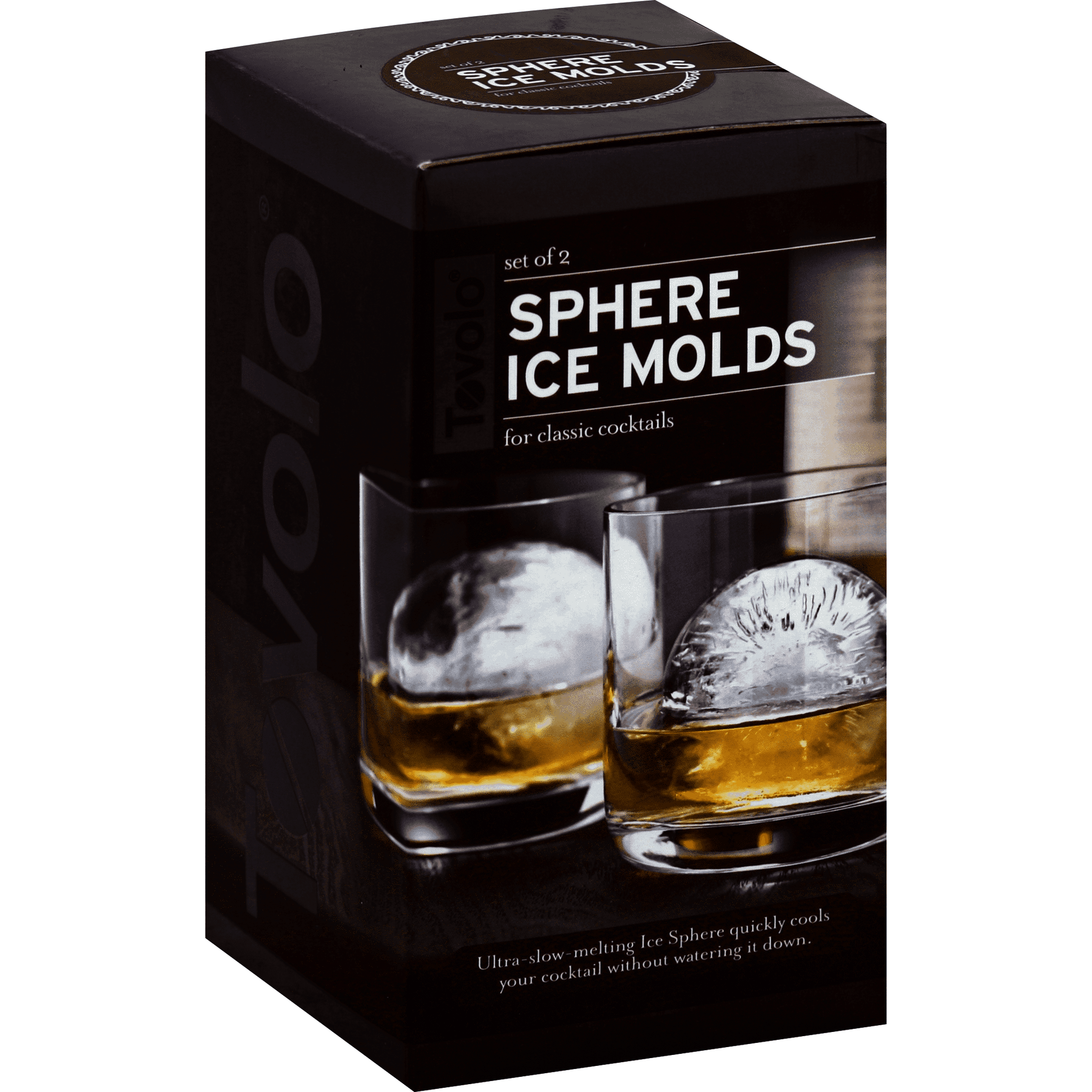 Tevolo Silicone Ice Sphere Molds 2.5 Rounds - Add Class To Your Whiskey  Drinks